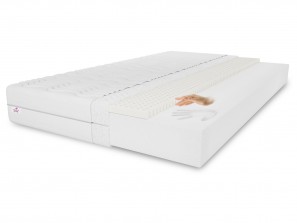 Matelas en latex à mémoire de forme 90x200x11 cm - H3 moyennement ferme