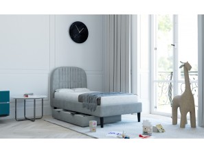 Lit d'enfant HUGO 90x200 cm avec conteneur de literie et cadre