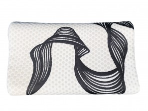 Oreiller Visco + housse ARGAN 60x35x12 cm oreiller de rééducation orthopédique profilé