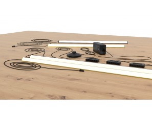 Eclairage d'armoire LED - long 100 cm
